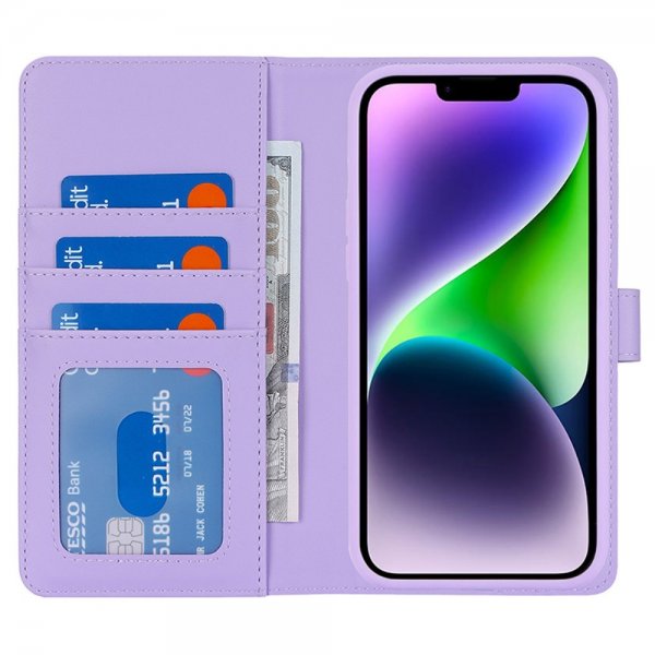 iPhone 13/iPhone 14 Etui Avtagbart Deksel MagSafe Lilla