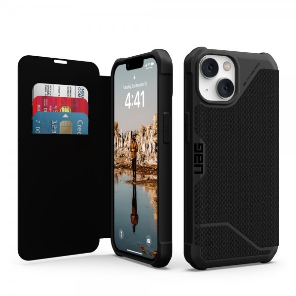 Urban Armor Gear (UAG) iPhone 13/iPhone 14 Etui Metropolis Kevlar Black
