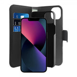 Puro iPhone 13/iPhone 14 Etui Wallet Detachable 2 in 1 Svart
