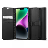 Spigen iPhone 13/iPhone 14 Etui Wallet S Svart