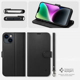 Spigen iPhone 13/iPhone 14 Etui Wallet S Svart