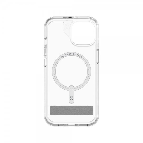 Zagg iPhone 13/iPhone 14/iPhone 15 Deksel Crystal Palace Snap Kickstand Clear