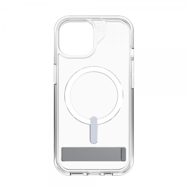 Zagg iPhone 13/iPhone 14/iPhone 15 Deksel Crystal Palace Snap Kickstand Clear