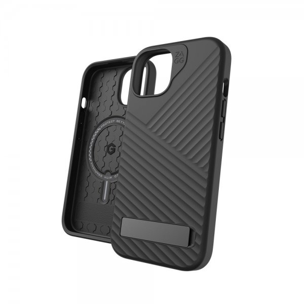 Zagg iPhone 13/iPhone 14/iPhone 15 Deksel Denali Snap Kickstand Svart
