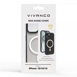 Vivanco iPhone 13/iPhone 14/iPhone 15 Deksel Mag Shade Blå