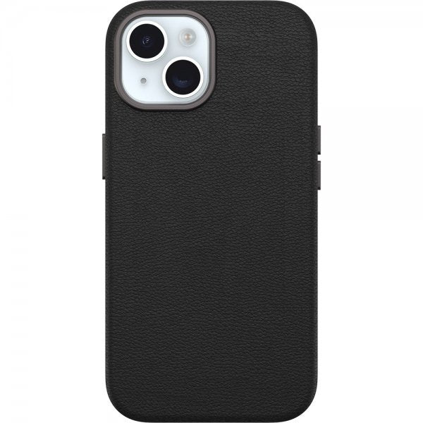 Otterbox iPhone 13/14/15 Deksel Symmetry Cactus Leather MagSafe Noir Ash