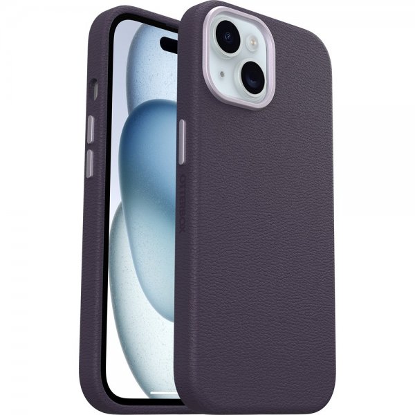 Otterbox iPhone 13/14/15 Deksel Symmetry Cactus Leather MagSafe Plum Luxe