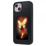 iPhone 13/iPhone 14 Deksel Innebygd skjerm E Ink Case Svart