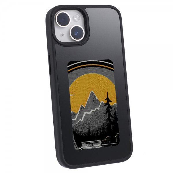 iPhone 13/iPhone 14 Deksel Innebygd skjerm E Ink Case Svart