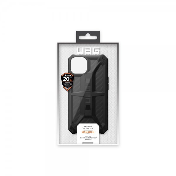 Urban Armor Gear (UAG) iPhone 13/iPhone 14 Deksel Monarch Carbon Fiber