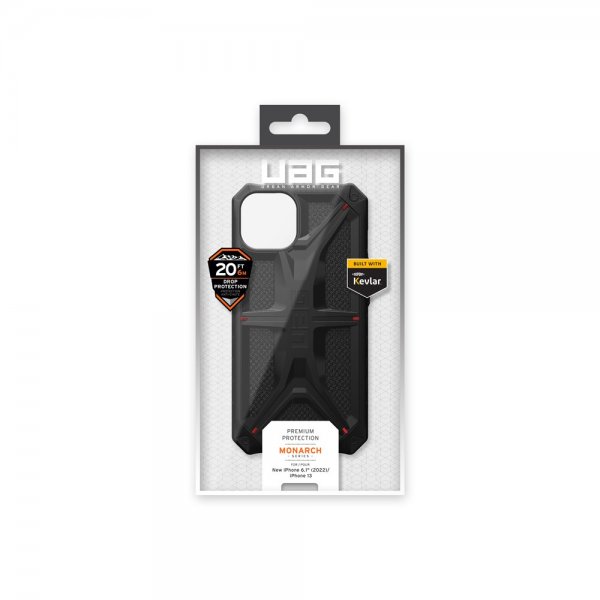 Urban Armor Gear (UAG) iPhone 13/iPhone 14 Deksel Monarch Kevlar Black