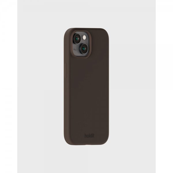 holdit iPhone 13/iPhone 14 Deksel Silikon Chocolate