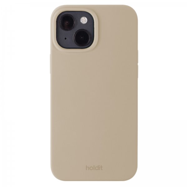 holdit iPhone 13/iPhone 14 Deksel Silikon Latte Beige
