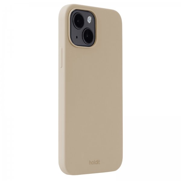 holdit iPhone 13/iPhone 14 Deksel Silikon Latte Beige