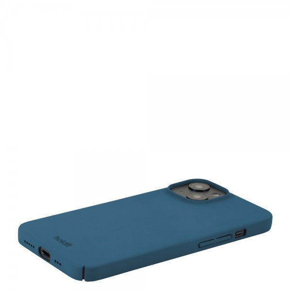 holdit iPhone 13/iPhone 14 Deksel Slim Case Denim Blue
