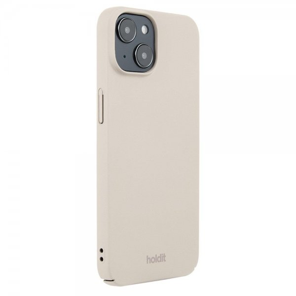 holdit iPhone 13/iPhone 14 Deksel Slim Case Light Beige