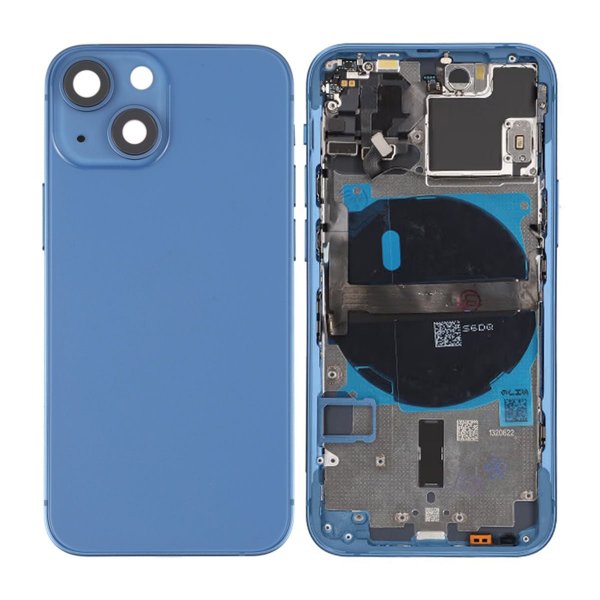 iPhone 13 Mini Bakside Komplett Med Smådeler - Blå
