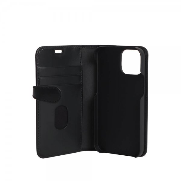 Buffalo iPhone 13 Mini Etui Buffalo Avtakbart Deksel Svart