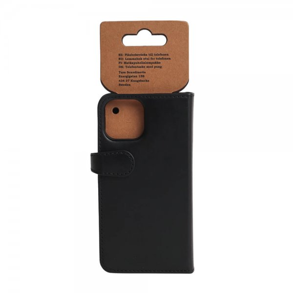 Buffalo iPhone 13 Mini Etui Buffalo Avtakbart Deksel Svart
