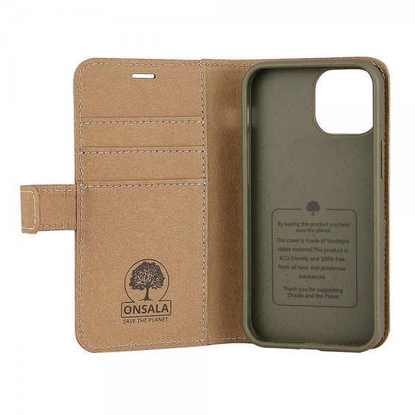 Onsala iPhone 13 Mini Etui ECO Wallet Sand