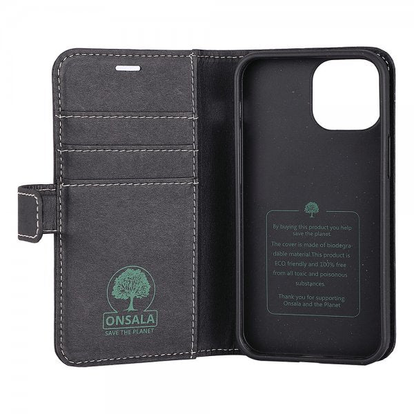 Onsala iPhone 13 Mini Etui ECO Wallet Svart