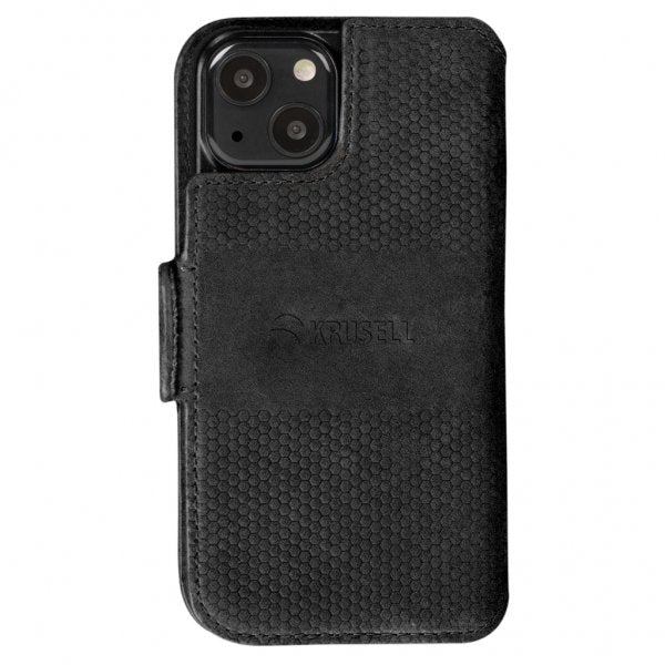 Krusell iPhone 13 Mini Etui Leather PhoneWallet Svart
