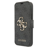 Guess iPhone 13 Mini Etui Metal Logo Grå