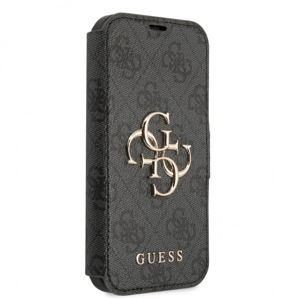 Guess iPhone 13 Mini Etui Metal Logo Grå