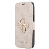 Guess iPhone 13 Mini Etui Metal Logo Rosa