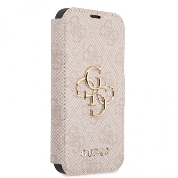 Guess iPhone 13 Mini Etui Metal Logo Rosa
