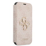 Guess iPhone 13 Mini Etui Metal Logo Rosa