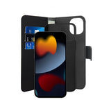 Puro iPhone 13 Mini Etui Wallet Detachable 2 in 1 Svart