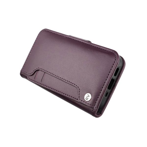 Rvelon iPhone 13 Mini Etui Utbrettbar Kortlomme Lilla