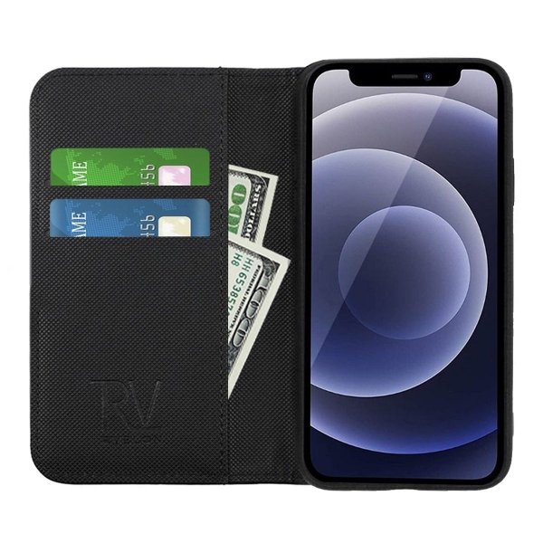 Rvelon iPhone 13 Mini Etui Detachable Wallet Case Svart