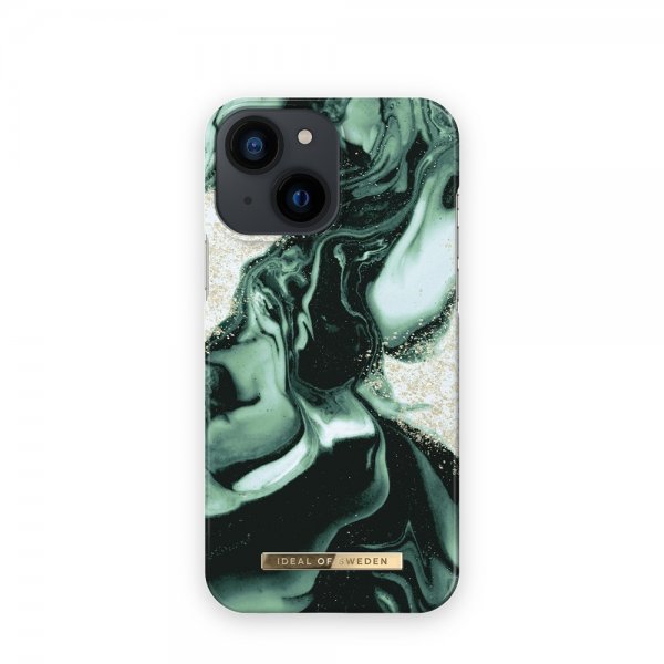 Ideal of Sweden iPhone 13 Mini Deksel Fashion Case Golden Olive Marble