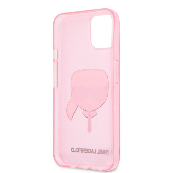Karl Lagerfeld iPhone 13 Mini Deksel Full Glitter Rosa