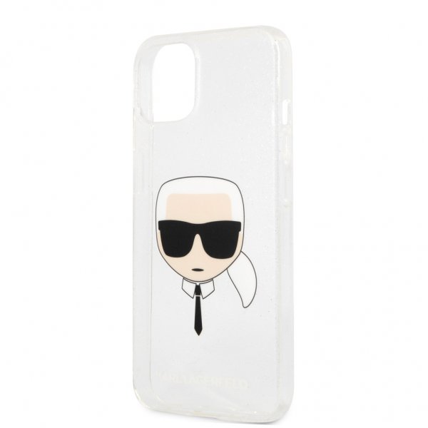 Karl Lagerfeld iPhone 13 Mini Deksel Full Glitter Sølv
