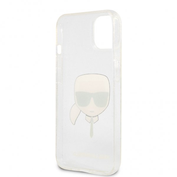Karl Lagerfeld iPhone 13 Mini Deksel Full Glitter Sølv