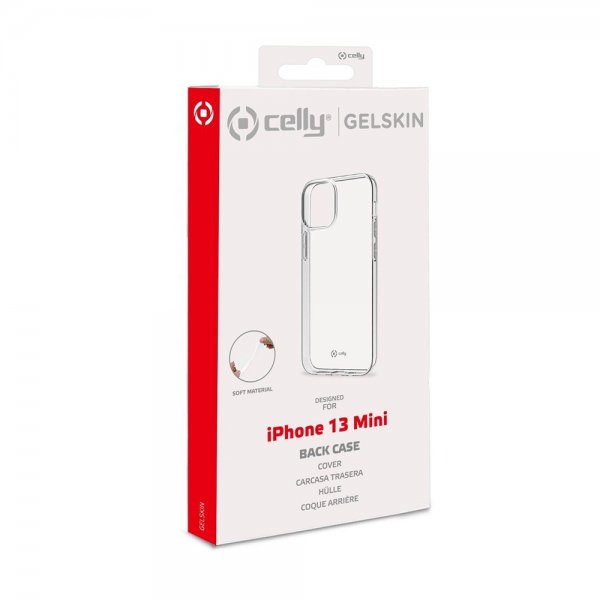 Celly iPhone 13 Mini Deksel GELSKIN Klar