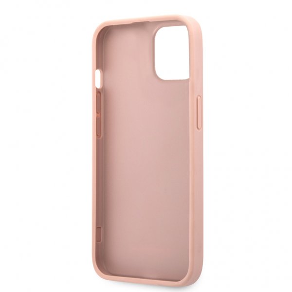 Guess iPhone 13 Mini Deksel Hot Stamp Metal Logo Rosa