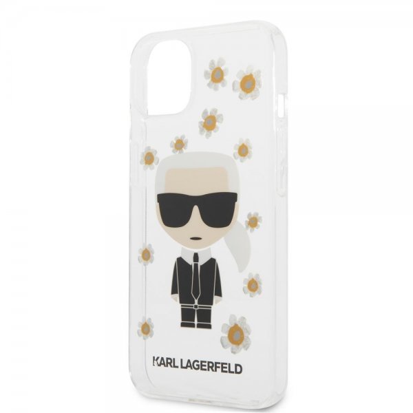 Karl Lagerfeld iPhone 13 Mini Deksel Iconic Flower Transparent