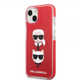 Karl Lagerfeld iPhone 13 Mini Deksel Karl & Choupette Rød