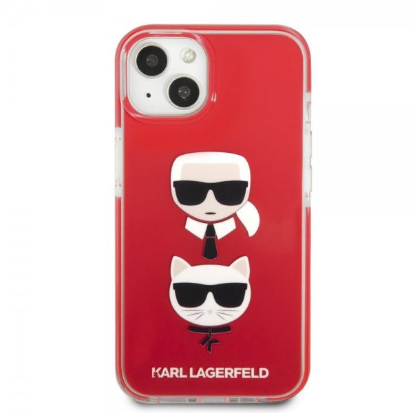 Karl Lagerfeld iPhone 13 Mini Deksel Karl & Choupette Rød