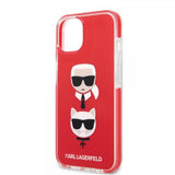Karl Lagerfeld iPhone 13 Mini Deksel Karl & Choupette Rød