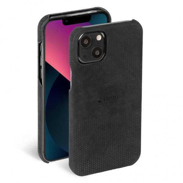 Krusell iPhone 13 Mini Deksel Leather Cover Svart