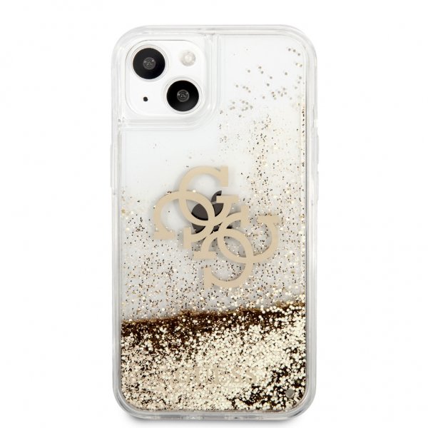 Guess iPhone 13 Mini Deksel Liquid Glitter Gull