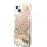 Guess iPhone 13 Mini Deksel Liquid Glitter Paisley Pattern Gull