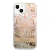 Guess iPhone 13 Mini Deksel Liquid Glitter Paisley Pattern Gull