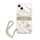 Guess iPhone 13 Mini Deksel Marble Design Stripe Grå