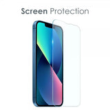 Northjo iPhone 13 Mini Deksel med Skjermbeskytter og Kamerabeskytter 3-i-1